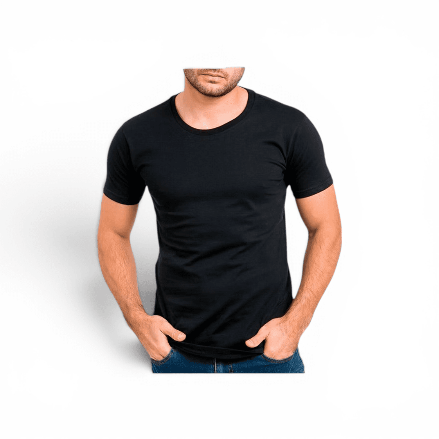 Remera Negra Algodón Premium